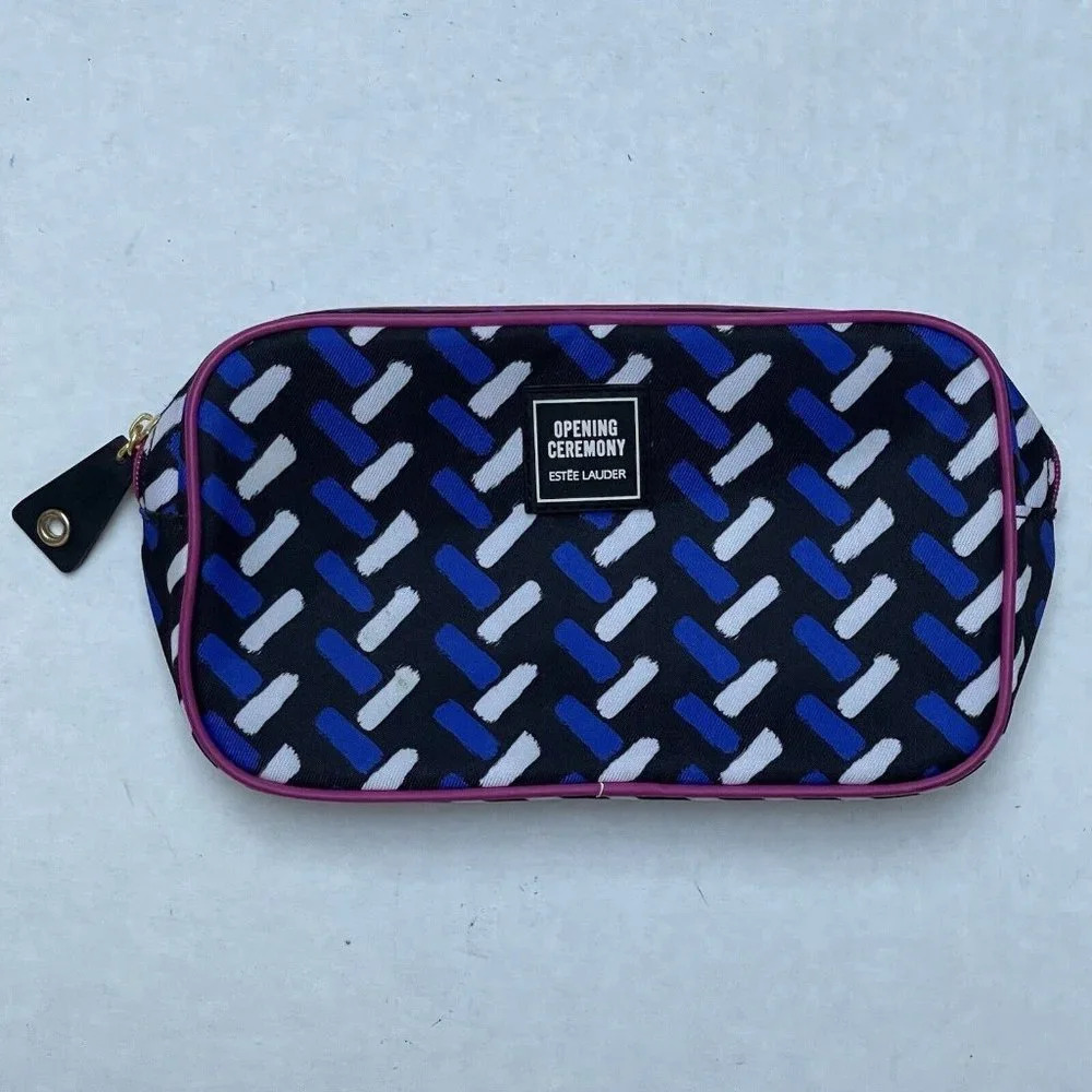 Opening Ceremony Estee Lauder‎ Zipper Cosmetic Travel Makeup Pouch Purse Bag Geo